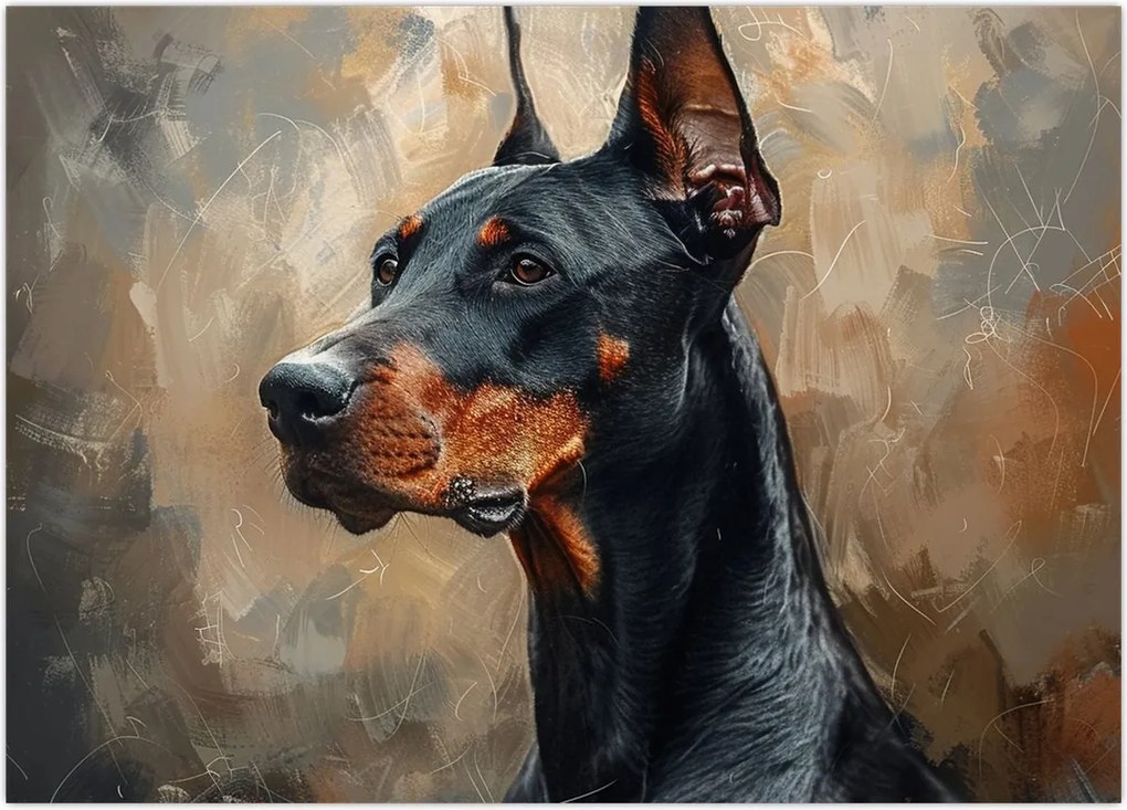 Tablou - Portretul lui Dobrman (70x50 cm)