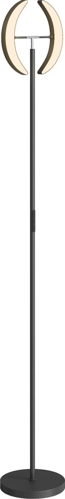 HOMCOM Lampă RGB de podea, lampă dimabilă cu posibilități de iluminare multicoloră, rotativă, Negru | Aosom Romania