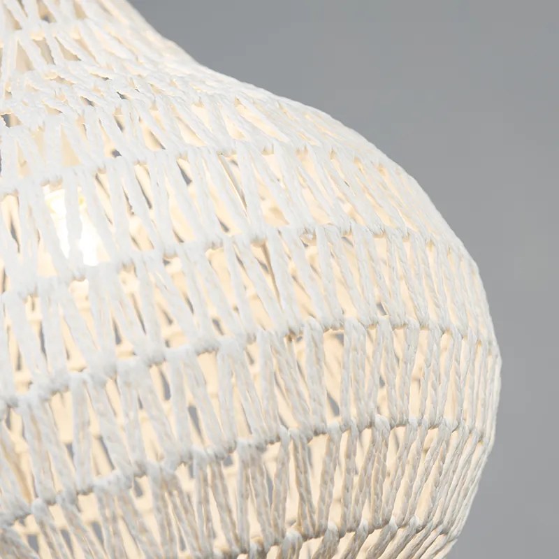 Lampă suspendată scandinavă albă 45 cm - Lina Drop