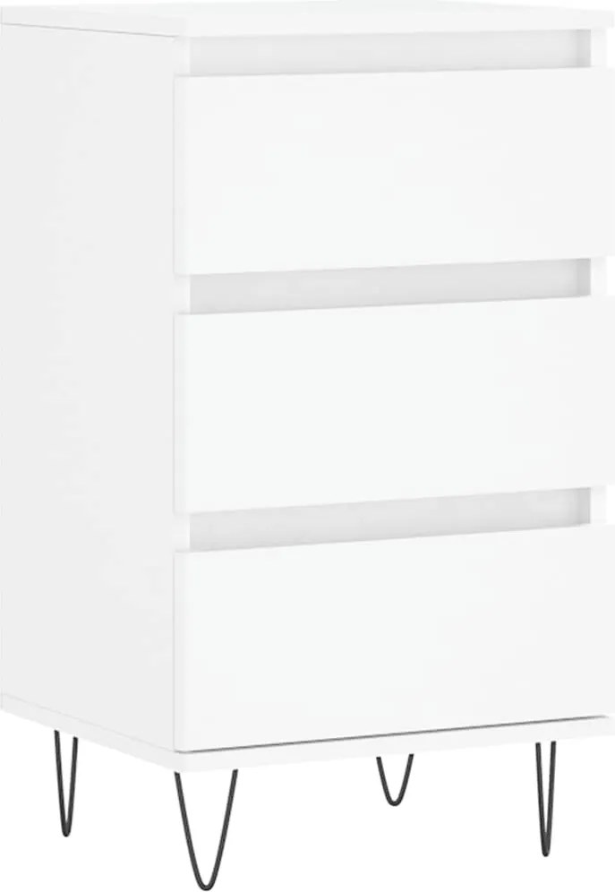 vidaXL Dulap, alb, 40x35x70 cm, lemn prelucrat