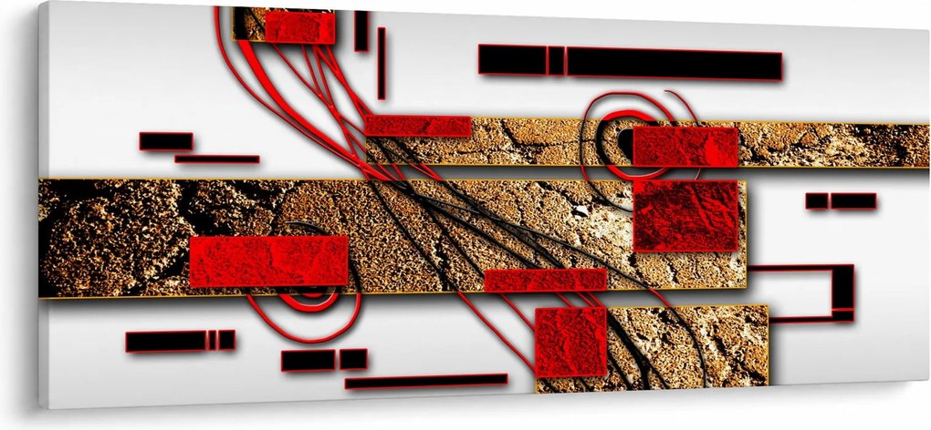 Tablou cu abstracție (120x50 cm)