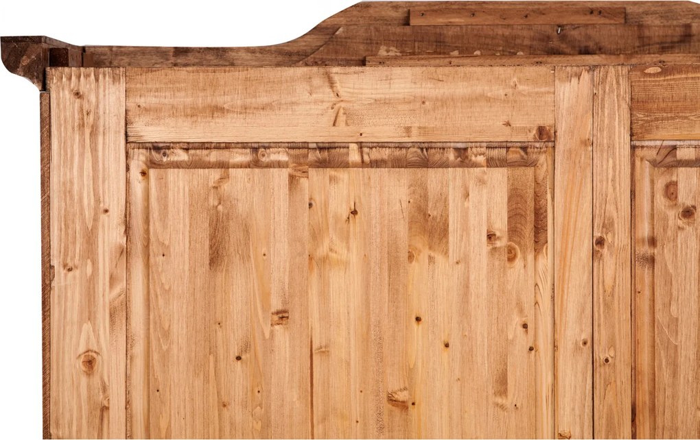 Dulap, L127 59 H204 cm, natur antic, lemn masiv