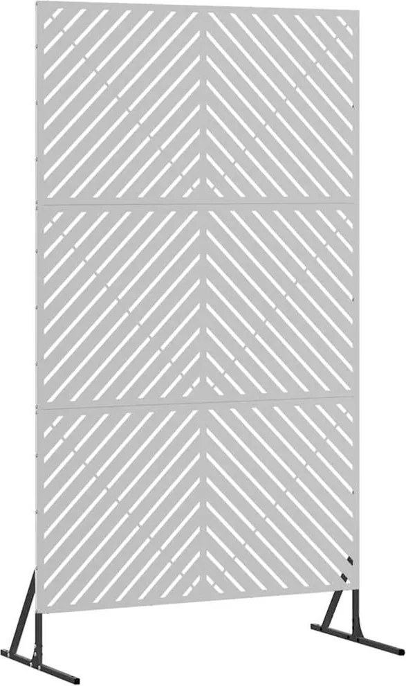 vidaXL Ecran de intimitate Gri 100 x 50 x 180 cm Oțel