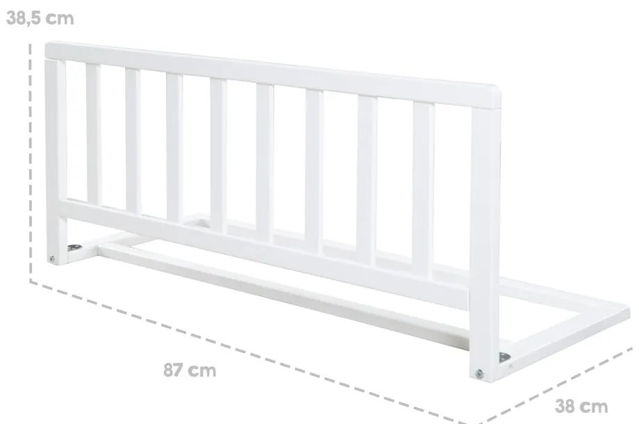 Barieră pentru pat albă – Roba