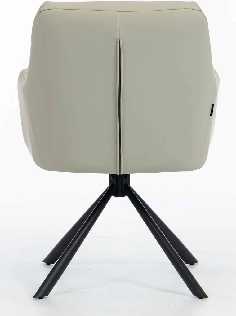 HR840 BAZĂ STEA Scaun Culoarea Inului Piele Ecologica Premium Soft cu Bază Neagră