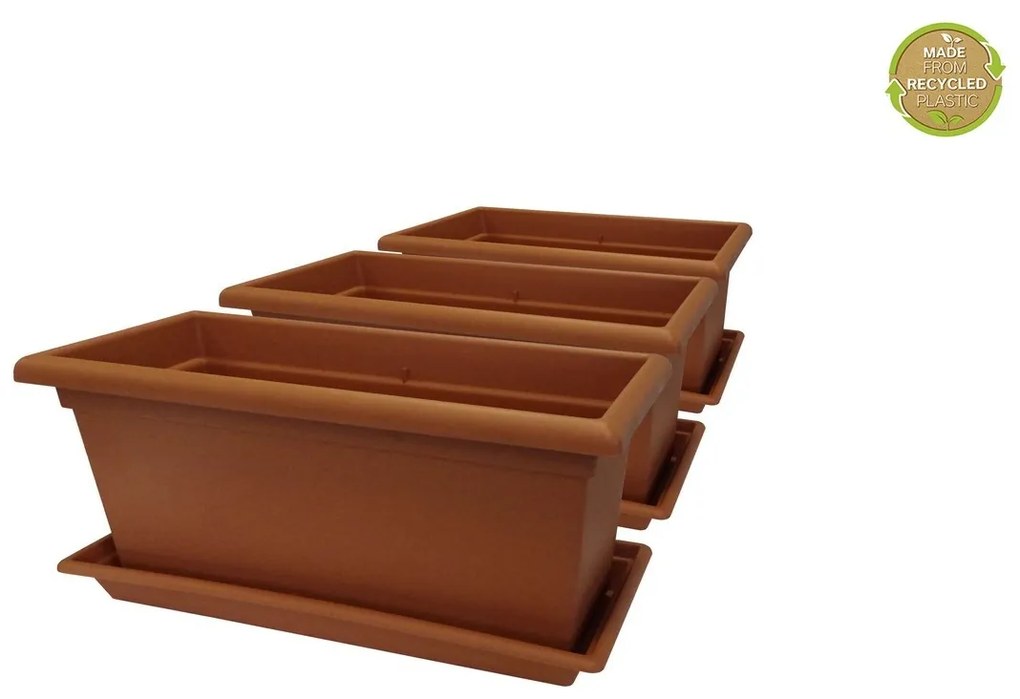Ghiveci de volum mare Gardenico Magnus, 80 cm, 80 cm