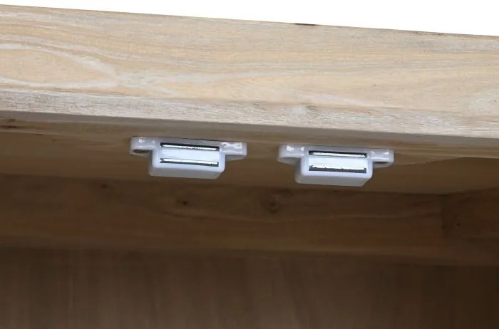 Comoda TV, natur, din lemn de ulm reciclat, Elowen