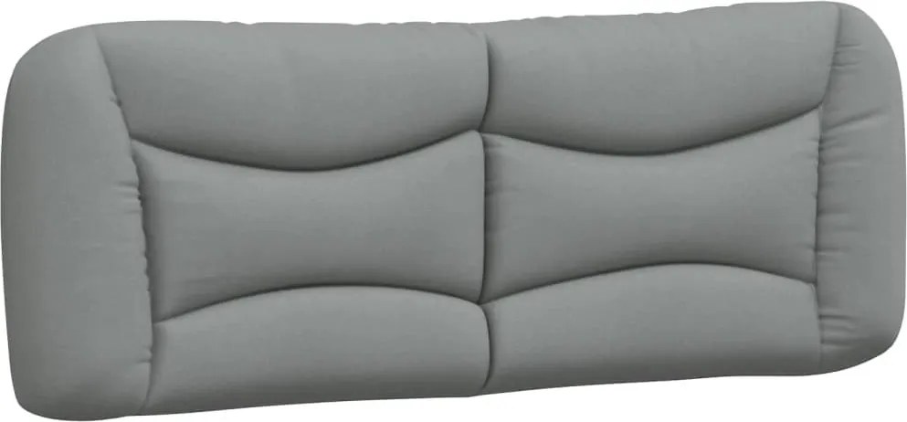 vidaXL Pernă tăblie de pat, Hvar, gri deschis, 140 cm, material textil