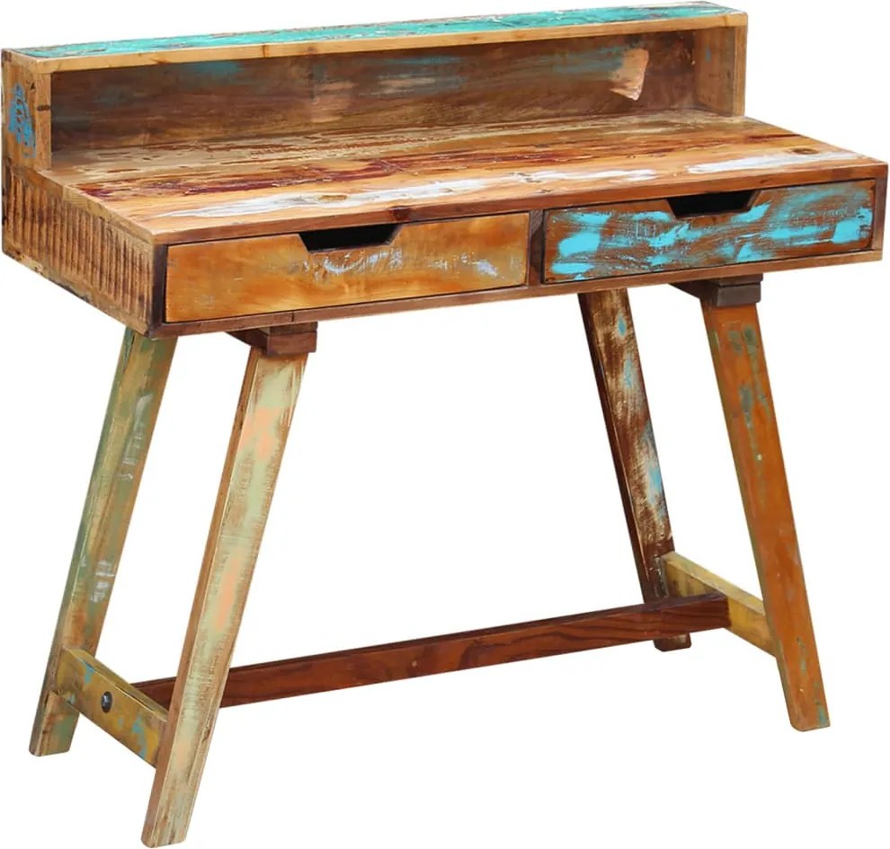 vidaXL Birou, lemn masiv reciclat