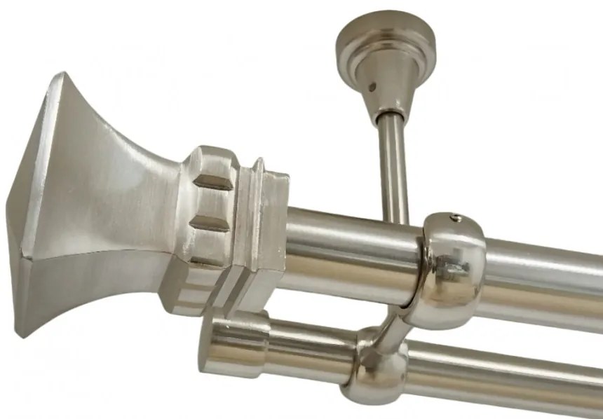 Galerie fara inele verona tavan 25/19 mm inox (Alege marime: 180 cm)
