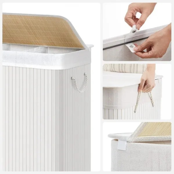 Coș de rufe GUS alb