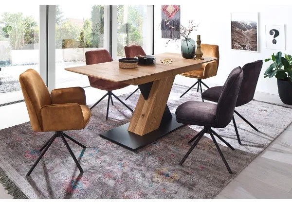 Scaun de dining NEXORO, 1 buc., portocaliu