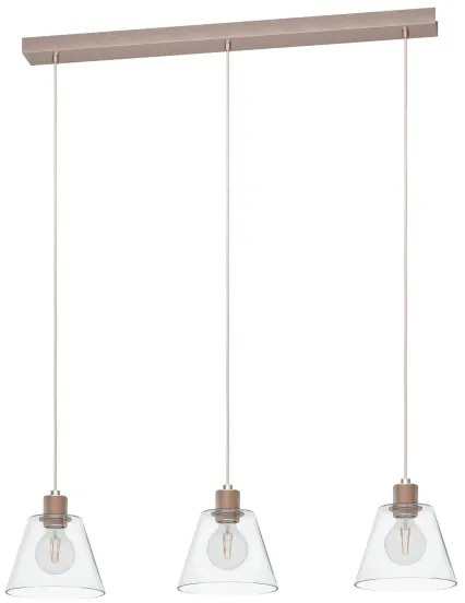 Lustră pe cablu COPLEY 3xE27/40W/230V Eglo 43632
