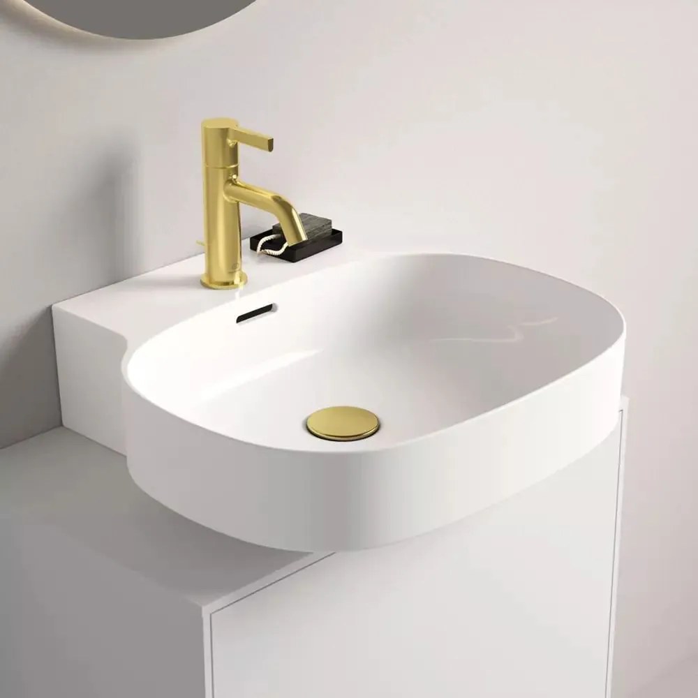 Lavoar suspendat Ideal Standard Atelier Linda-X cu orificiu baterie si preaplin 50 cm alb lucios