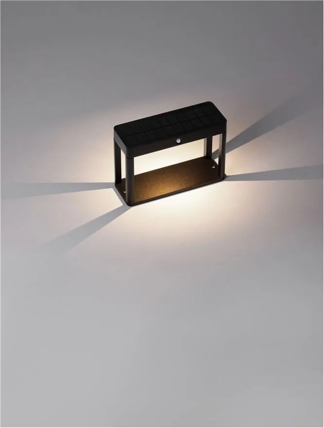 Mini Stalp LED solar iluminat exterior cu senzor de miscare IP65 BERNI H-15,5cm