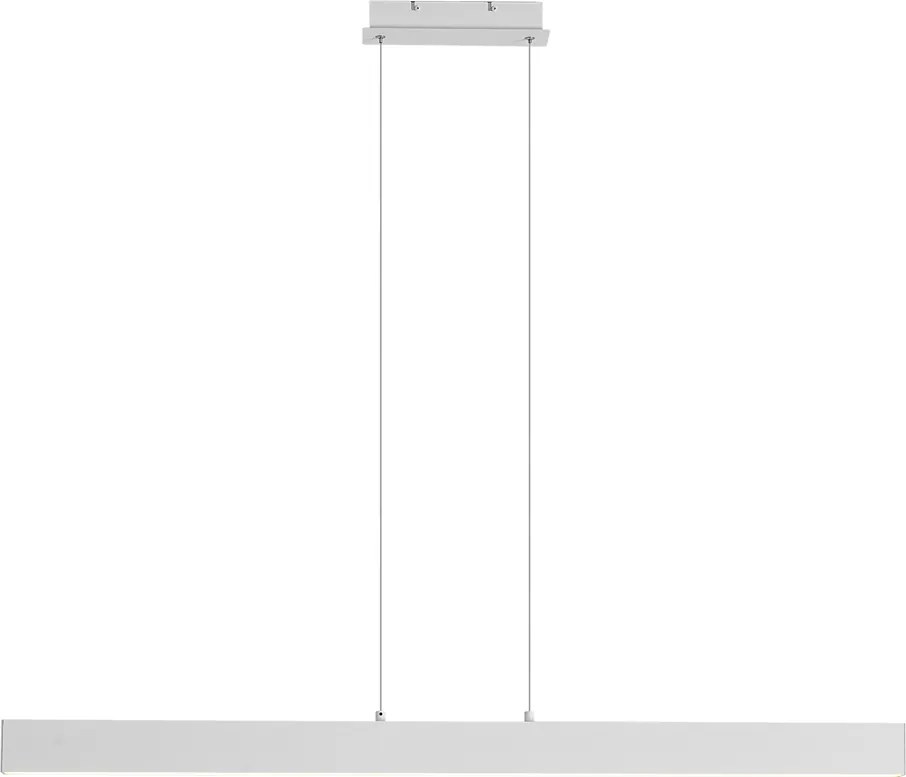 Lampă suspendată albă incl. LED cu dimmer în 3 trepte 2700-4000K cu comutator DIP - Keane