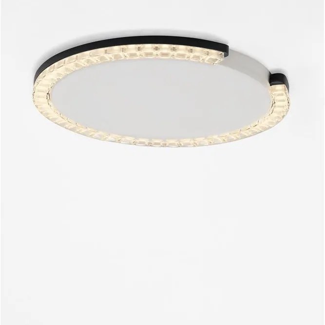 Plafoniera circulara aluminiu negru GREAMY D-46cm