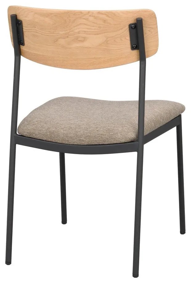 Scaune de dining bej/natural 2 buc. Maymont – Rowico