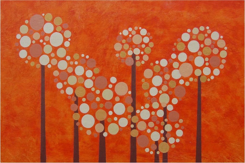 Tablou - Pădurea portocalie (90x60 cm)