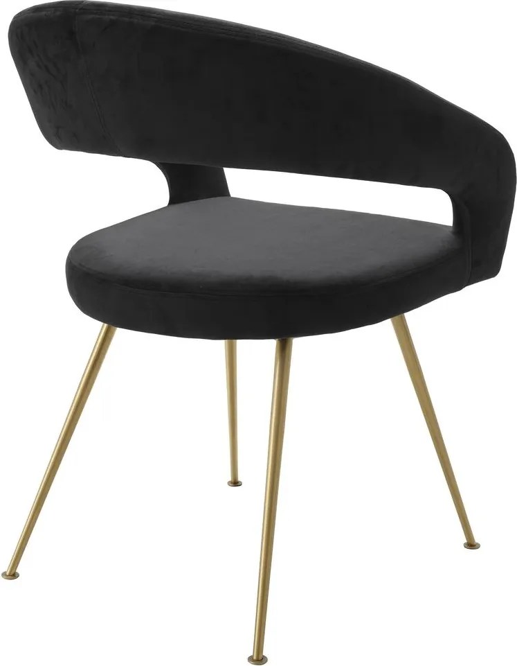 Scaun design elegant LUX Bravo, roche negru 116145 HZ