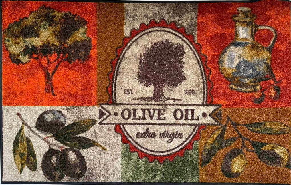 Covoras bucatarie lavabil Olive Oil 120/75 cm
