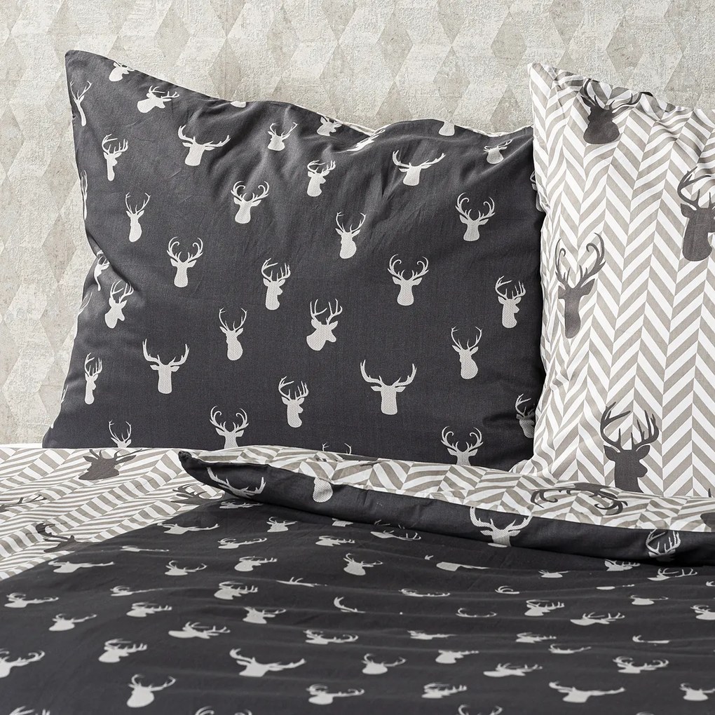 Lenjerie de pat din bumbac 4Home Reindeer, 140 x 220 cm, 70 x 90 cm, 140 x 220 cm, 70 x 90 cm
