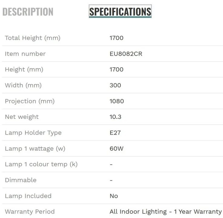 Lampadar/Lampa de podea cu brat articulat Goliath