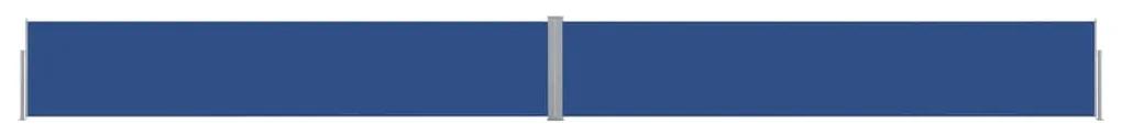 Copertina laterala retractabila de terasa albastru 140x1200 cm Albastru, 1200 x 140 cm