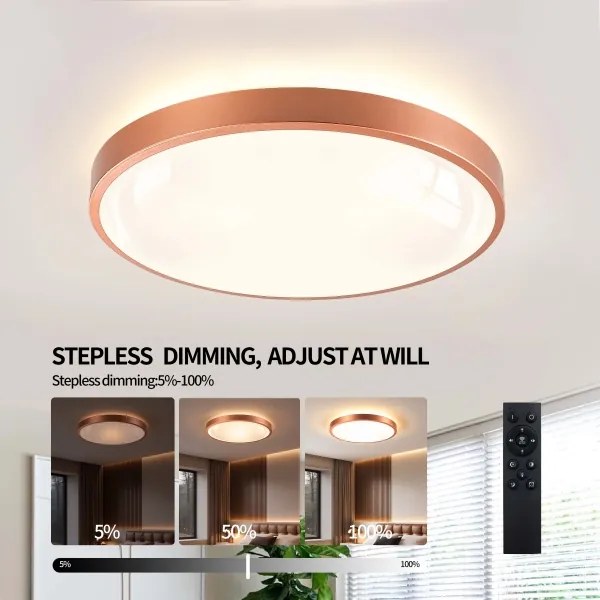 BRILAGI - Corp de iluminat LED reglabil GLASS POOL DOUBLE LED/60W/230V 50 cm cu finisaj cupru + telecomandă