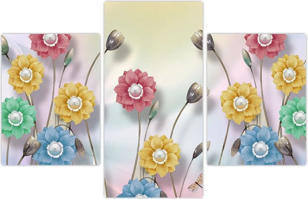 Tablou - Lunca colorată (90x60 cm)