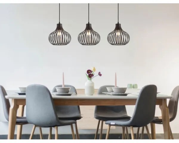 Lustră pe cablu Globo 333703116X MATEO 3xE27/40W/230V