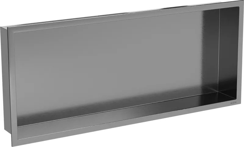 Mexen X-Wall-R raft în nișă cu flanșă 75 x 30 cm, gri închis periat - 19E0753010