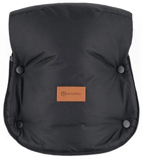 PETITE&MARS Set sac de iarnă 4în1 ARCTIC + mânuși cărucior Forever Black