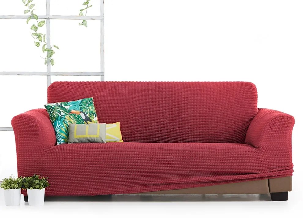 Husă pentru canapea cu trei locuri Milos roşu rosu 180-230 cm