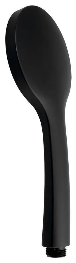 Cap de duș negru mat din plastic ø 10 cm – Sapho