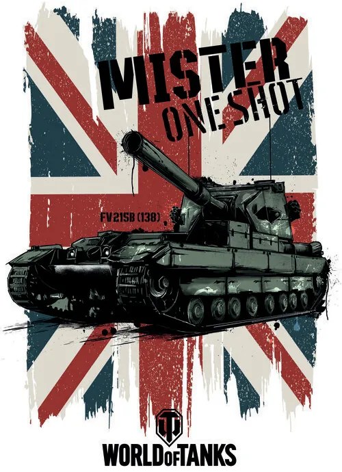 Ilustrație World of Tanks - Mister One Shot - Union Jack, WOT