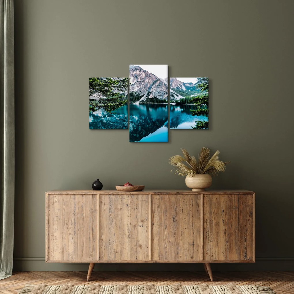 Tablou - Lac în Alpi (90x60 cm)