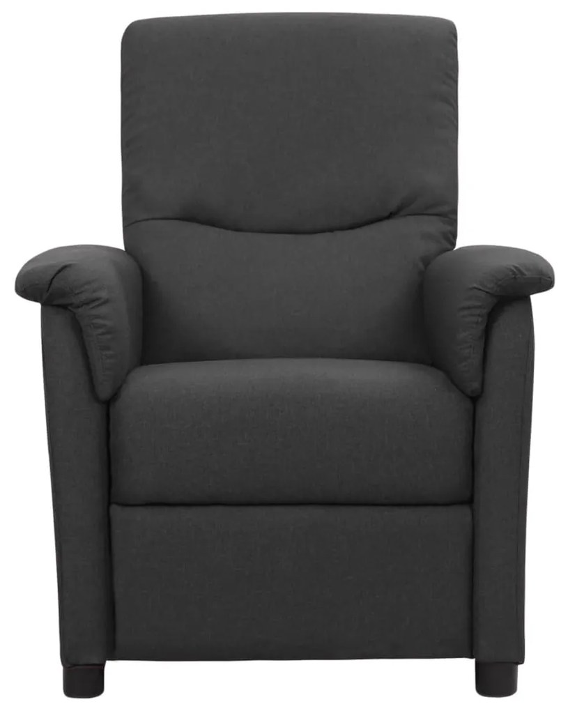 338897 vidaXL Fotoliu rabatabil, gri închis, material textil