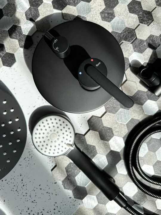 Set de dus incastrat Rea Ontario negru + BOX