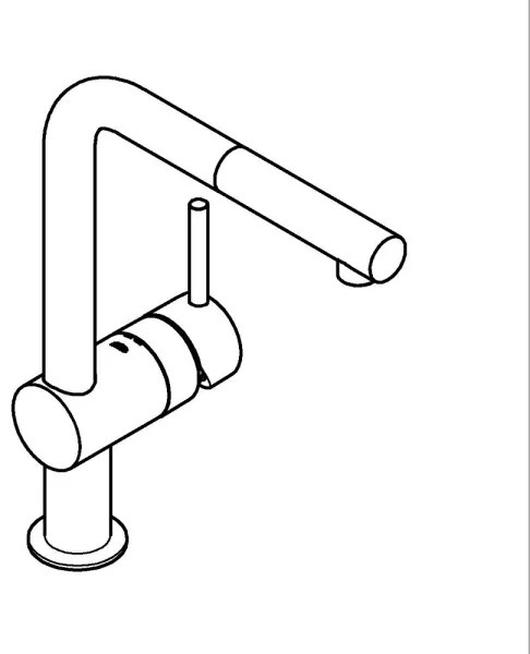 GROHE 32168000 - Baterie pentru chiuvetă A, crom lucios