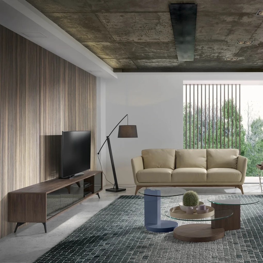 Comoda TV eleganta design LUX Allan AC-1403F-NOGAL