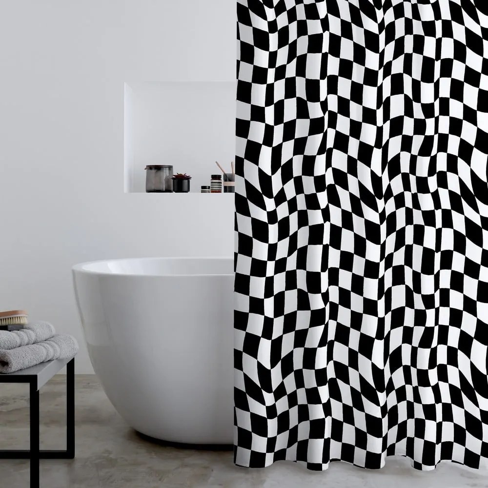 Perdea de duș 180x180 cm Checkerboard – Catherine Lansfield