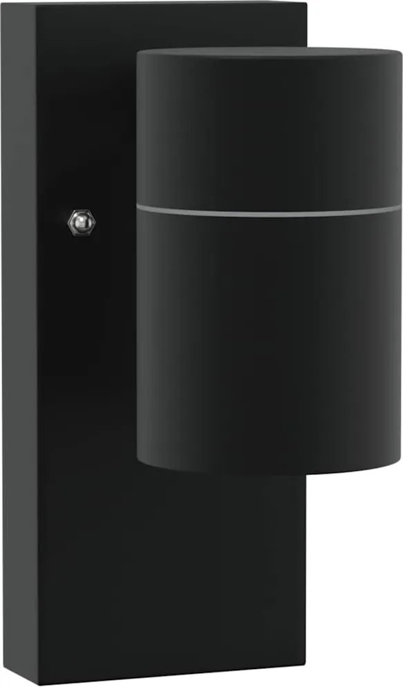 vidaXL Lumină de perete pentru exterior Negru 6,5 x 10,5 x 16 cm