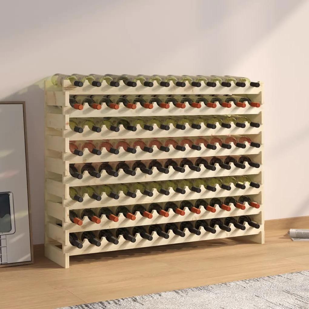 Suport de vinuri, 119x29x90 cm, lemn masiv de pin