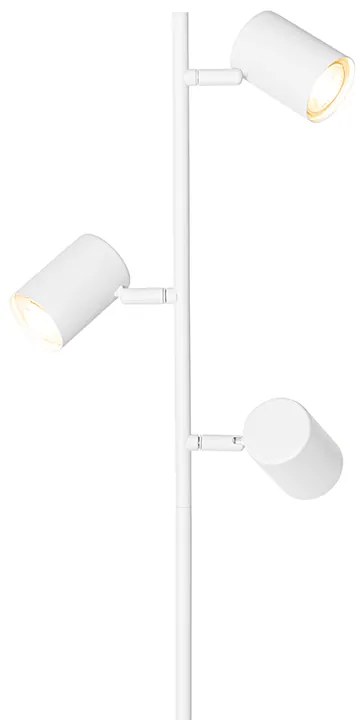 Lampă de podea modernă albă cu 3 lumini - Jeana