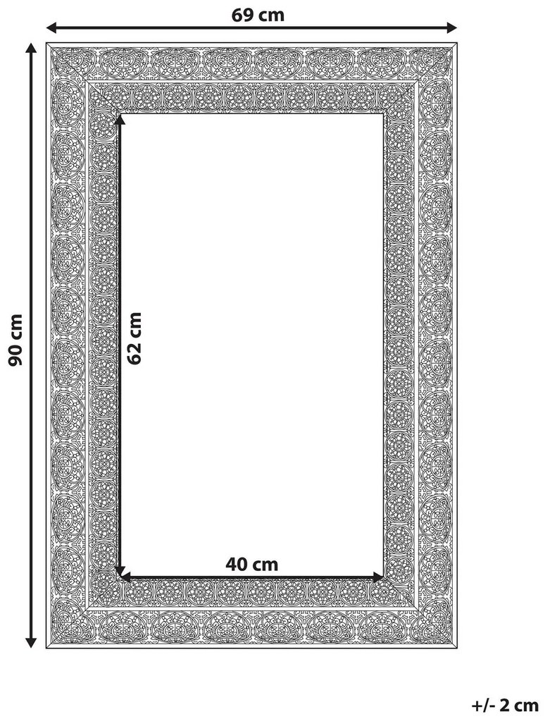 Oglindă de perete Delta (auriu). 1078577