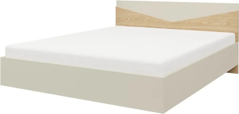 Pat din lemn, Atson, ADRK Furniture (Culoare: Lemn Stejar / Black)