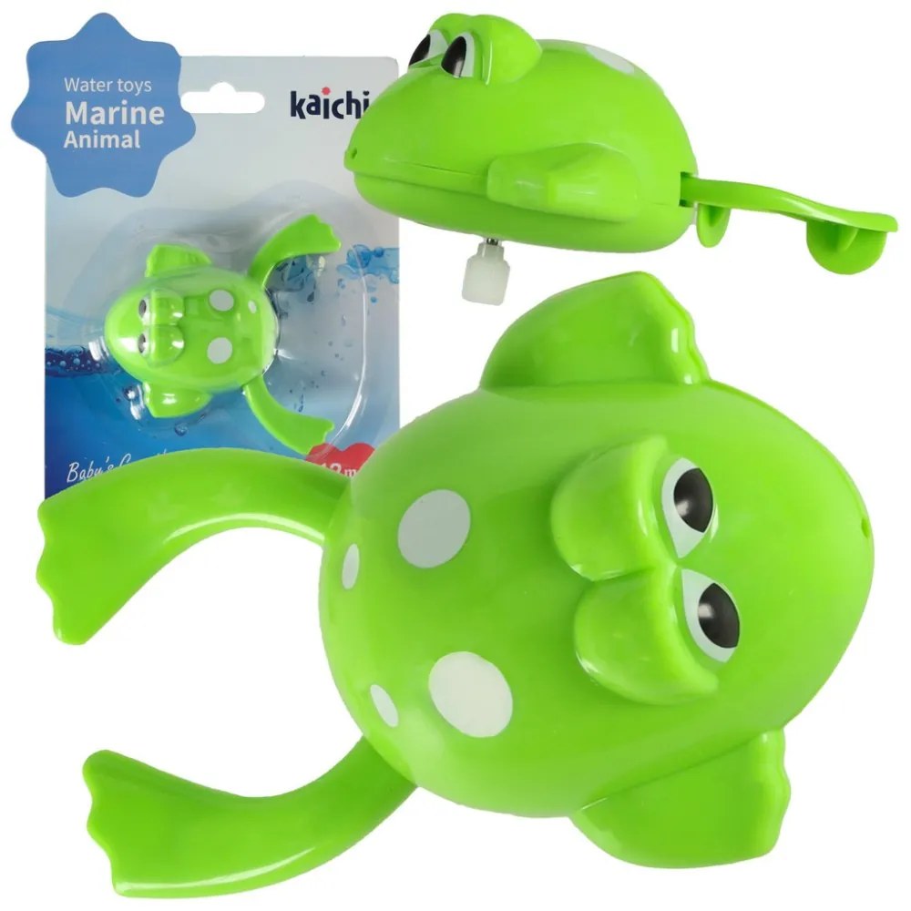Jucărie de baie  broască  cu șurub