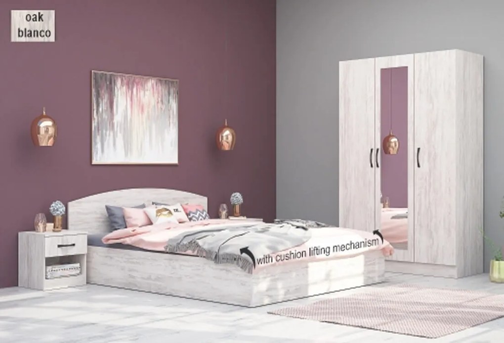Dormitor GLOBAL3741 - stejar blanco