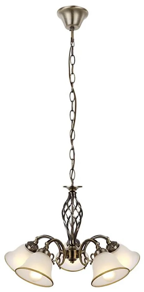 Lustră pe lanț Globo 60208-5 ODIN 5xE27/60W/230V